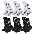 6 Pairs men / women football grip socks 
towel bottom , sport rugby, soccer