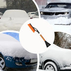Ice Scrapers For Car Windshield Aluminum 
Detachable Snow Brush Heavy Duty Snow Scraper Ergonomic Car Accessories