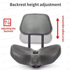 Bike Seat With Backrest .  Comfortable "Electric Scooter"  Saddle Bicycle Seat Cushion , Hollow Breathable for Road Tricycle