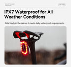 iGPSPORT SR  mini Tail Light with Brake Alert IPX7 
Waterproof Daytime Running Lamp for Road Cycling Bike Safety