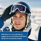 2Pcs/set Ski Goggle Clips Anti-Drop Goggle Grip Side Rails Belt Buckles Quick Release Ski Helmet Clip Mask Holder