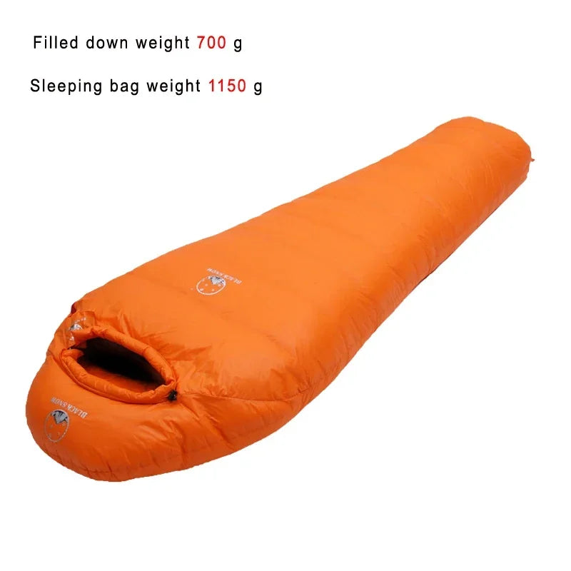 Very Warm White Goose Down Filled Adult Mummy Style Sleeping Bag 
Fit for Winter Thermal 4 Kinds of Thickness Camping Travel