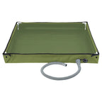 Portable Shower Pan with Drain Hose Camping , 
Outdoor Tent Shower Tray,    for RV  Camping , Beach,  Pet Bath