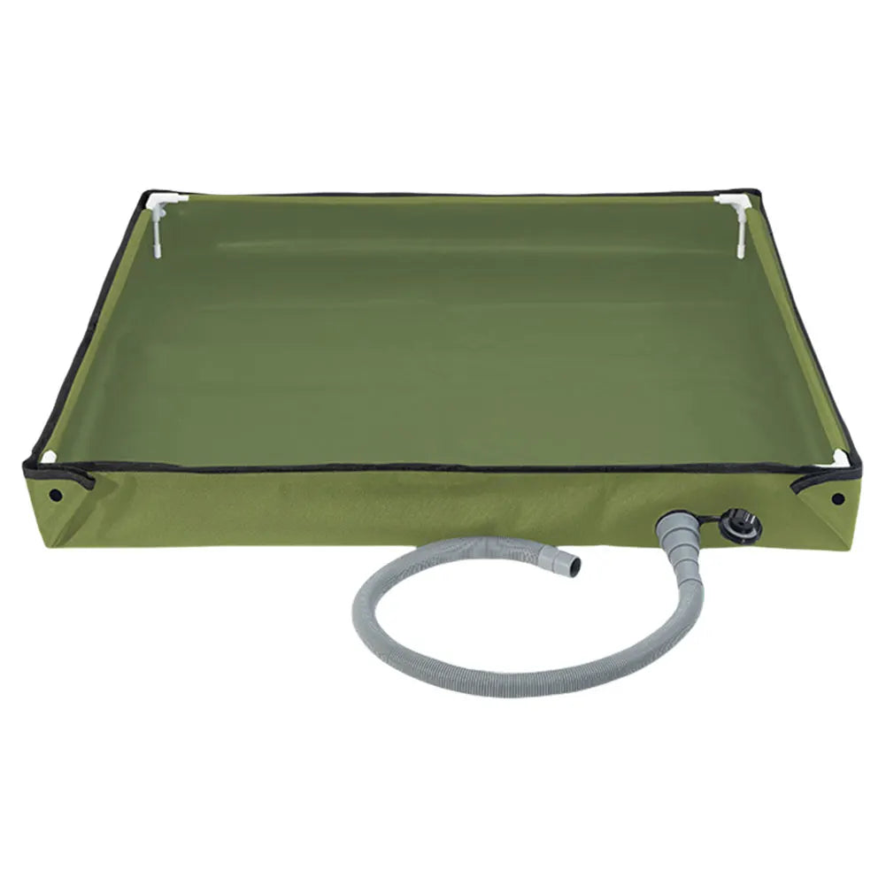 Portable Shower Pan with Drain Hose Camping , 
Outdoor Tent Shower Tray,    for RV  Camping , Beach,  Pet Bath
