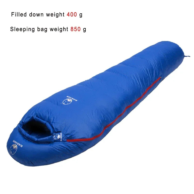 Very Warm White Goose Down Filled Adult Mummy Style Sleeping Bag 
Fit for Winter Thermal 4 Kinds of Thickness Camping Travel