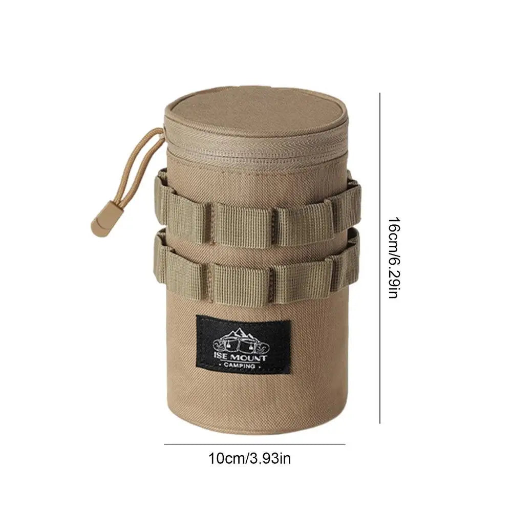 Water Bottle Storage Bag Water Bottle Carrier Pouch with Mesh Bag with Adjustable Handle for Outdoor Climbing Hiking Travel