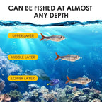 Robotic Fishing Lure USB Rechargeable Self Swimming  Smart Lure Automatic