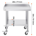SucceBuy Stainless Steel Work Table Commercial Food Prep  
with 4 Wheels 
Heavy Duty for Restaurant Home