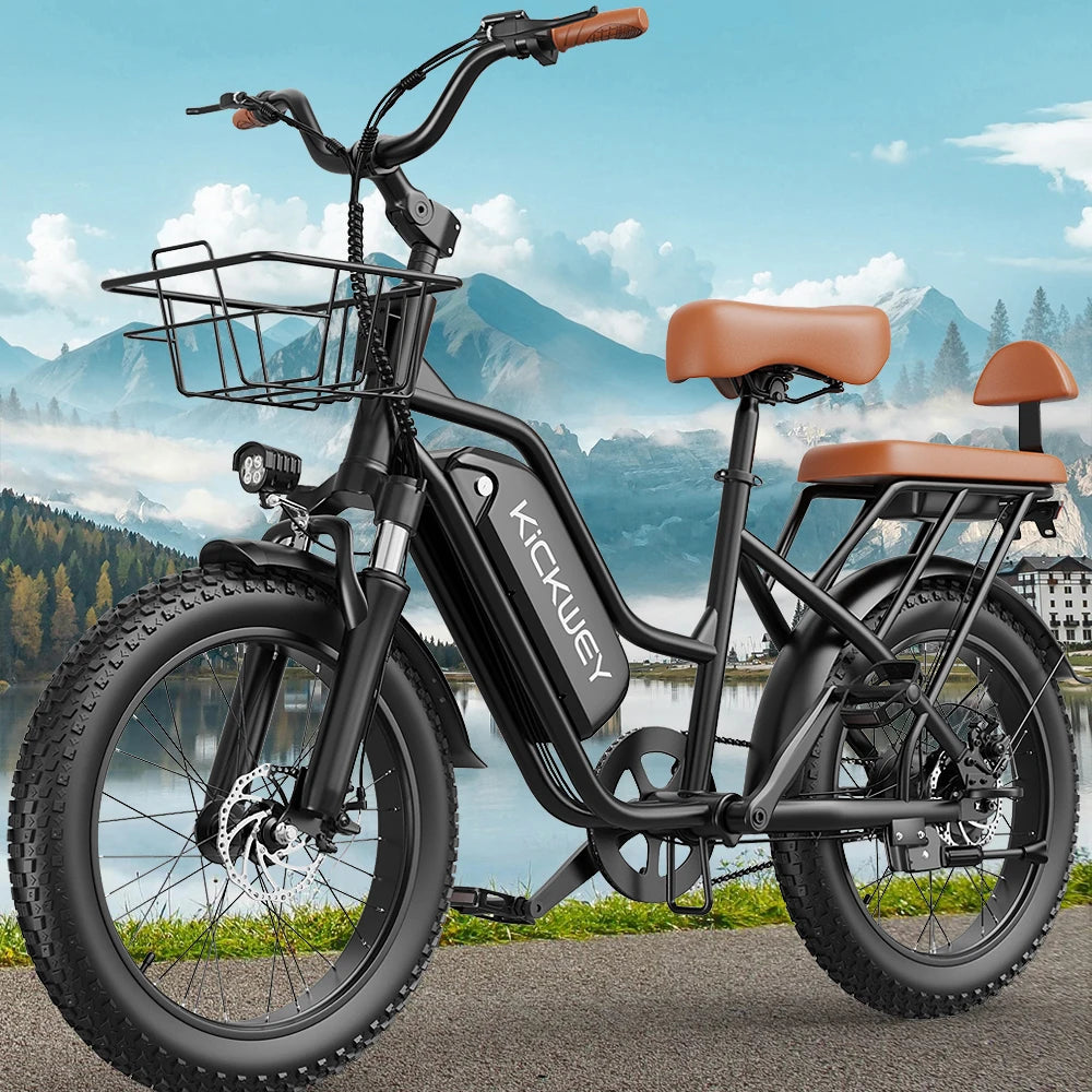 Kickwey LD20 Adult Electric Bike 1500w 32MPH 
48V20ah Mountain  20 Inch Fat Tire