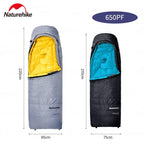Naturehike Outdoor Down Sleeping Bag Duck Down 
Winter Ultralight Camping Portable Warm Envelope 650FP Adult
