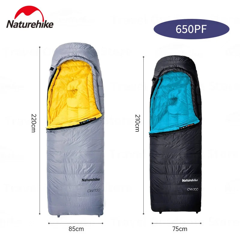 Naturehike Outdoor Down Sleeping Bag Duck Down 
Winter Ultralight Camping Portable Warm Envelope 650FP Adult