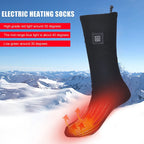 1Pair Winter Heated Socks Anti Slip 
Battery Powered 
Cold-Proof  Heating Warm Long Socks For Outdoor Skiing Hiking