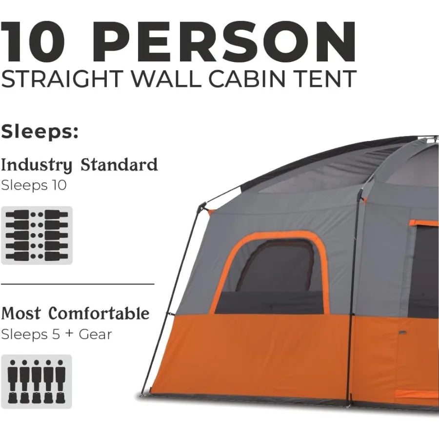 Family Camping  for 10 /11 /12 Person
Large Multi Room Cabin Tents