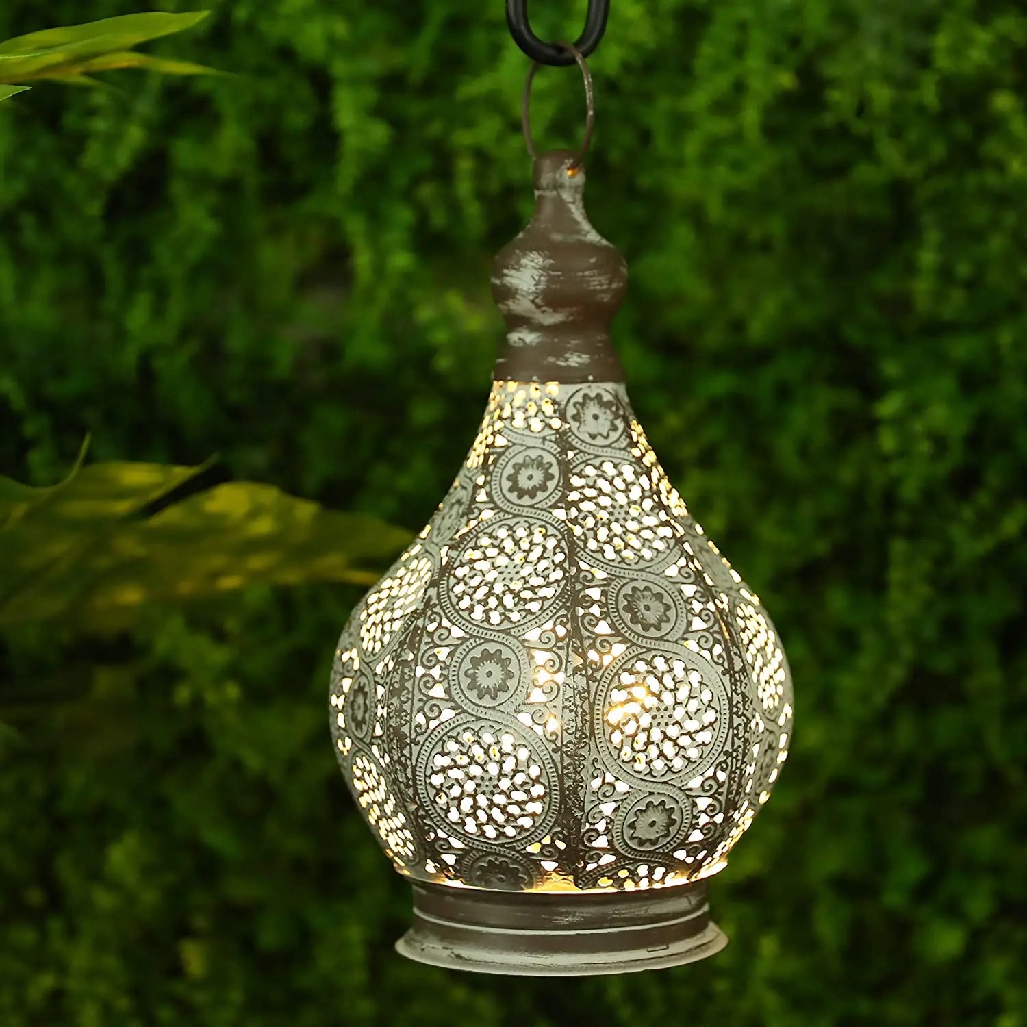 Moroccan Table Lamp Retro Battery Operated Lamps Hanging Candle Holder Bedside Lamps Night Light Living Room Bedroom Home Decor