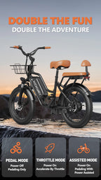 Kickwey LD20 Adult Electric Bike 1500w 32MPH 
48V20ah Mountain  20 Inch Fat Tire