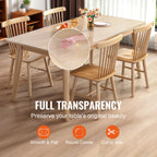 SucceBuy PVC Tablecloth Transparent Table Cloth 
1.5mm Waterproof Kitchen Oil-Proof 
Table Mat Plastic Soft Glass Protector Cover