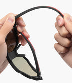 ROCKBROS Smart LCD Photochromic Glasses Cycling Polarized Glasses UV400 Electronic Rapid Color Change Sports Bicycle Goggles