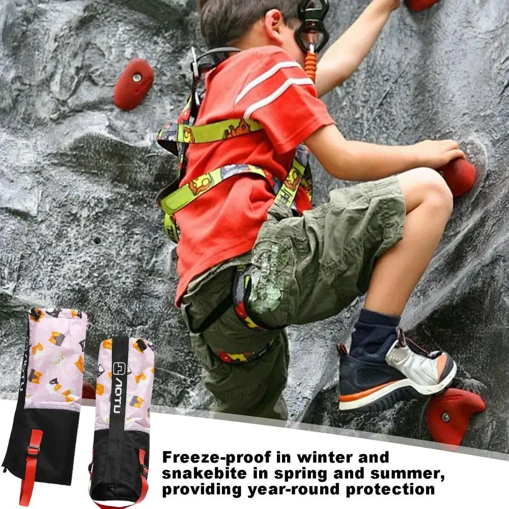 Outdoor Waterproof Snow Gaiter Outdoor Adjustable Snow Shoes Cover Windproof Sand Prevention Children's Outdoor Leg Covers For