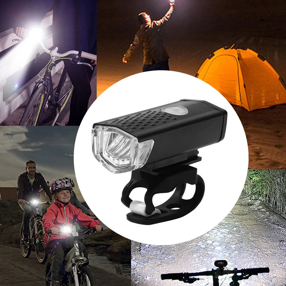 Bike Tail & Headlight           Rear Light Rechargeable 
Front Light 3 Modes           LED Riding Warning Light for Outdoor Cycling