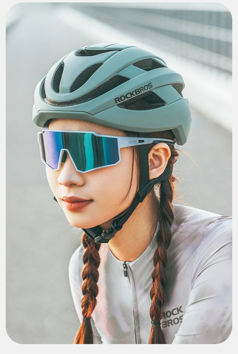 ROCKBROS Cycling Glasses Polarized Photochromic Sunglasses Glasses Cycling Outdoor Sports UV400 MTB Road Women Men Bike Goggles