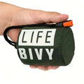 Compact & Lightweight Emergency Thermal Sleeping Bag -
Waterproof, Mylar - Enhanced for Outdoor Camping, EDC & First Aid Rescue