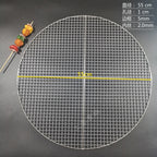 Stainless Steel 304 Food Grade 8-75CM 
Round BBQ Barbecue Grill Wire Grid Mesh Net