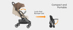 MAMAZING Ultra Air X Lightweight Travel Stroller
 9.9lbs Carbon Fiber with UPF50+
 Waterproof Fabric (BROWN)