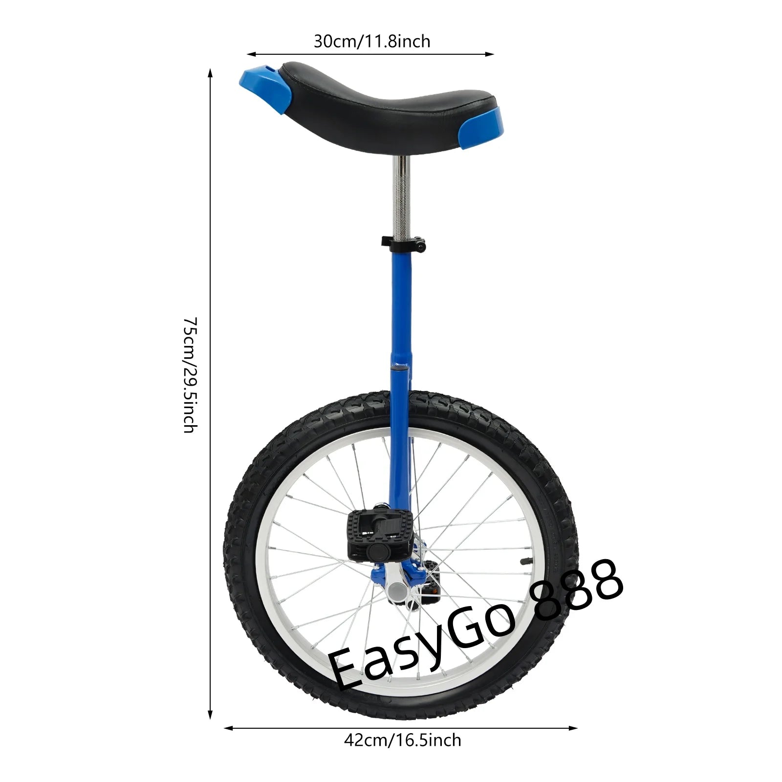 18Inch Unicycle , Adjustable Standard Seat ,.   
Thickened Aluminum Alloy Rim Children /Adult Balance Exercise Bike
