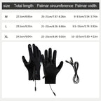 Rechargeable Heated Gloves Rechargeable Hand Warming Gloves Non-Slip Winter Gloves With Zipper Design Ice Fishing Gear For Men