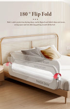Baby Bed Guardrail Safety Barrier
Sleeping.   Prevent Falling for Babies Crib Toddler Side Protective