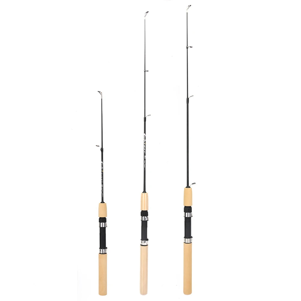 3PCS Ultra-Short Ice Fishing Rod 
60/80/100CM Telescopic,Lightweight  for Angling.