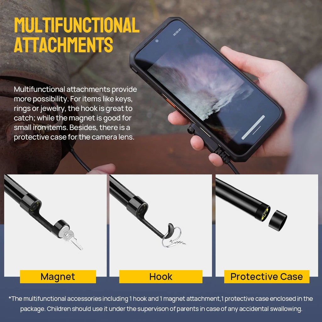 Ulefone  Waterproof 3 in 1 Endoscope /
For ARMOR 9/ARMOR 9E/Power Armor 13/Power Armor 18T