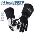 ARCCAPTAIN Welding Glove 14 inch 
Multifunctional  Goatskin Leather Protection For Welders Against Scalding