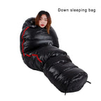Very Warm White Goose Down Filled Adult Mummy Style Sleeping Bag 
Fit for Winter Thermal 4 Kinds of Thickness Camping Travel