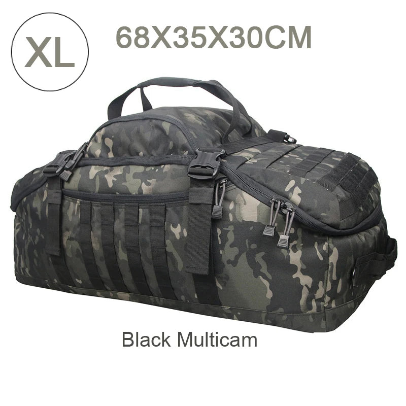 40L 60L 80L Waterproof Travel Bags Large Capacity  Men Duffel Bag