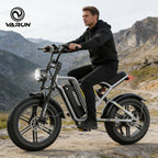 Airwest X5 Adult Electric Bike, 
750W Peak Power, 48V 13Ah Battery, 
20“*4 Fat Tire Ebike, 28MPH, UL 2849, 1 Year Warranty