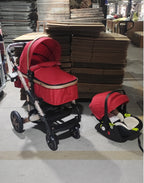 Baby Stroller Combo Car Seat, Travel System with Isofix Base,
Baby Carriage 3in1 Reversible Foldable Standard Stroller