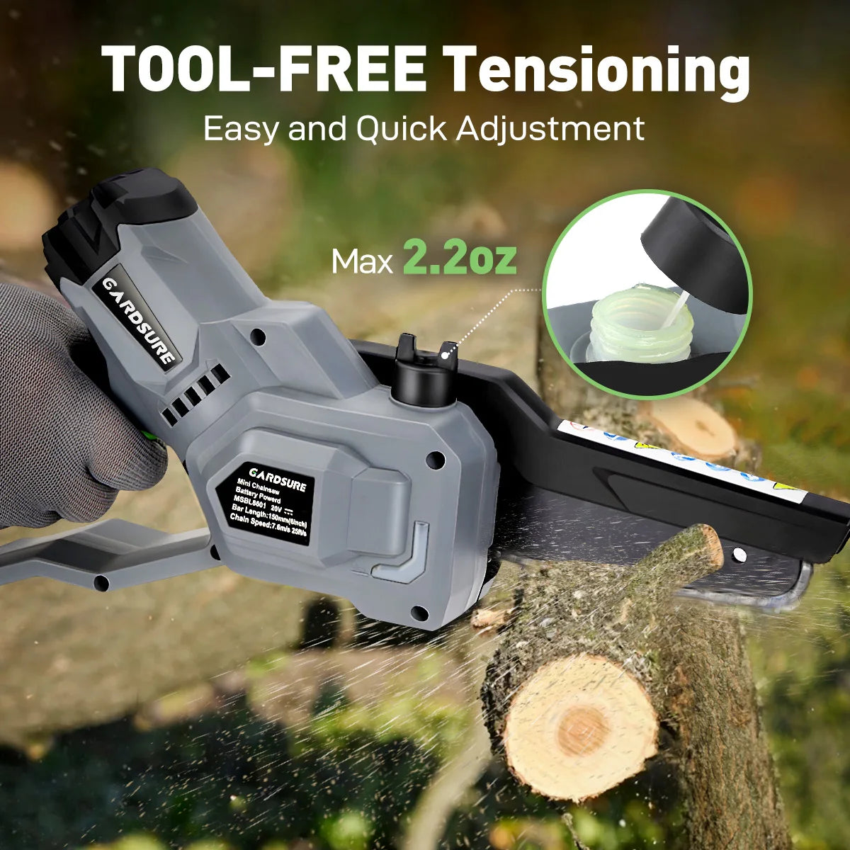 6-Inch Mini Chainsaw Powerful 
Cordless ---Rechargeable,,    Handheld Small Electric Saw 
Pruning Garden Tool ,  Tree Wood Cutting Power Tool
