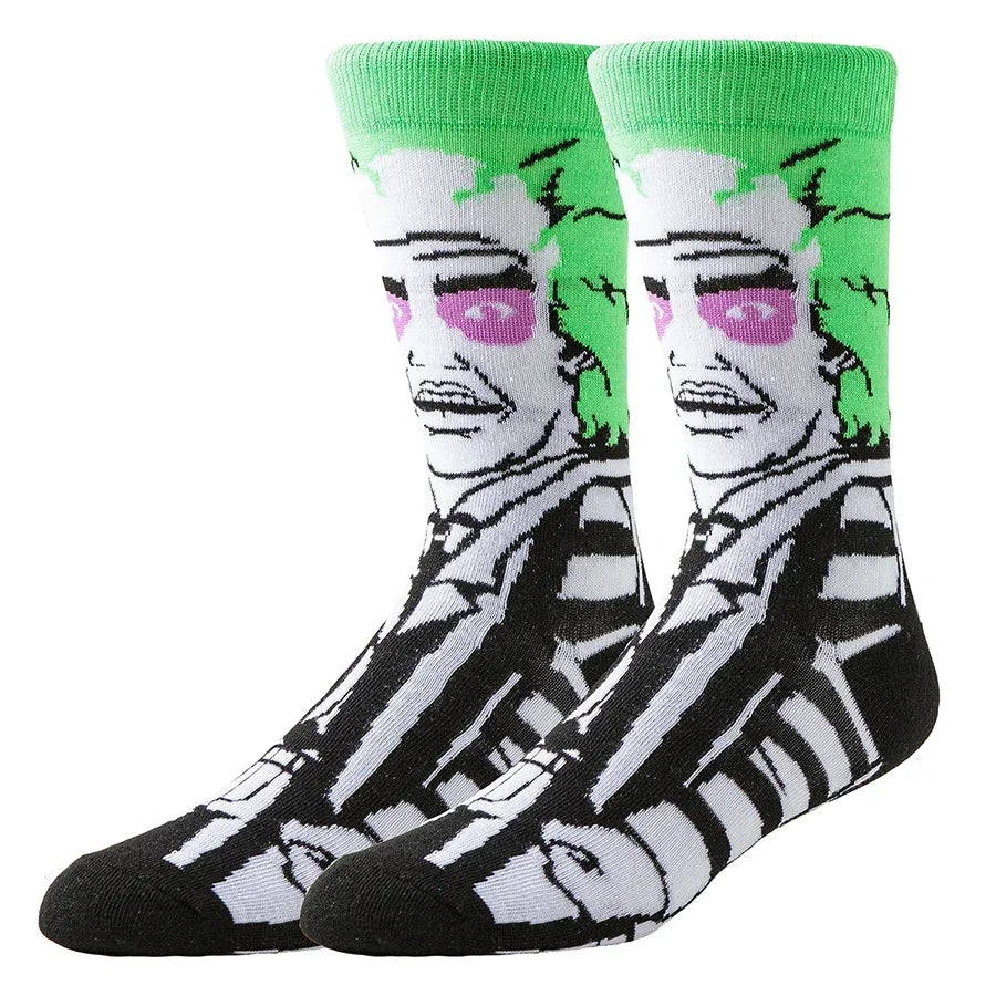 10Pairs 
Unisex Cartoon Anime Socks
Christmas , Halloween Skull,  Hip Hop,  Street Fashion  Novelty Funny ,Casual Crew.