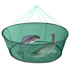 Portable Foldable Fish Net 
Folded  Mesh.   Baits Trap Cast,  Crab , Shrimp , Cage