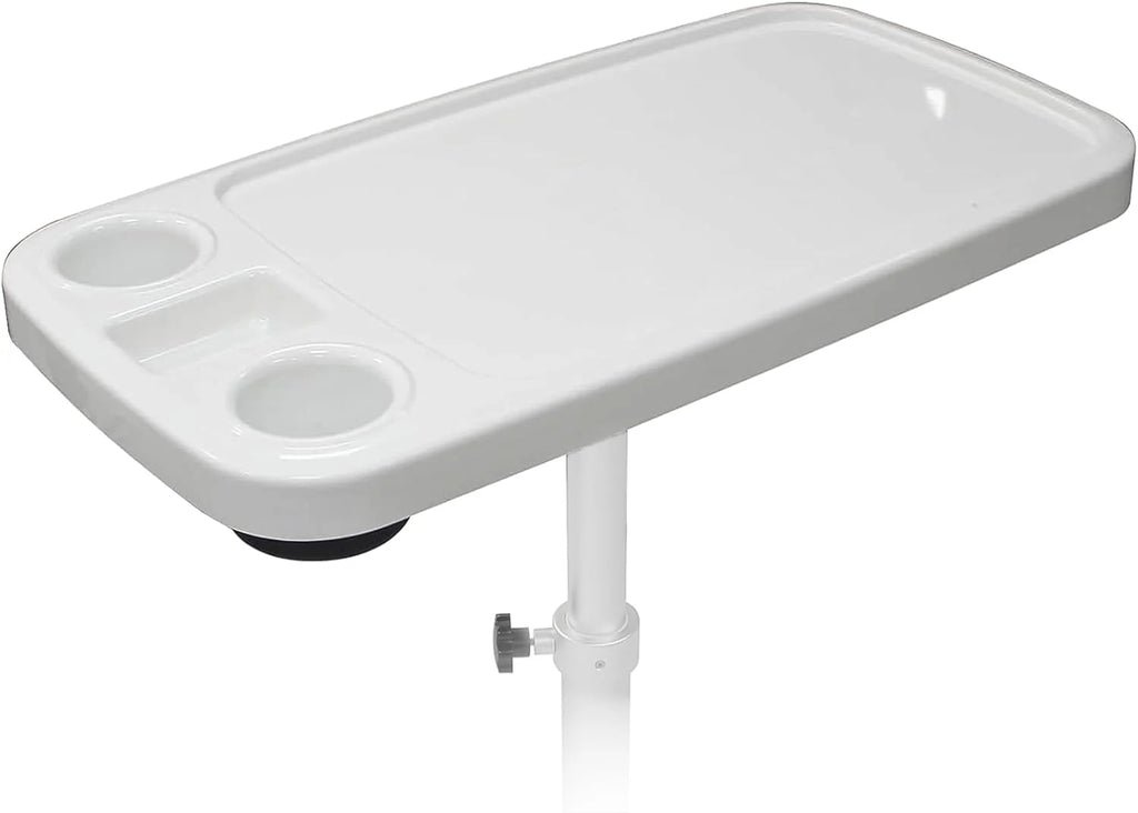 Removable Boat Table, 34X18 inch Rectangular Pontoon Marine,  
RV Top, Phone Holder,  ABS Waterproof and Anti-Aging