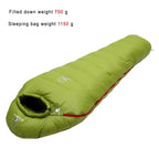 Very Warm White Goose Down Filled Adult Mummy Style Sleeping Bag 
Fit for Winter Thermal 4 Kinds of Thickness Camping Travel