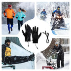 Rechargeable Heated Gloves Rechargeable Hand Warming Gloves Non-Slip Winter Gloves With Zipper Design Ice Fishing Gear For Men