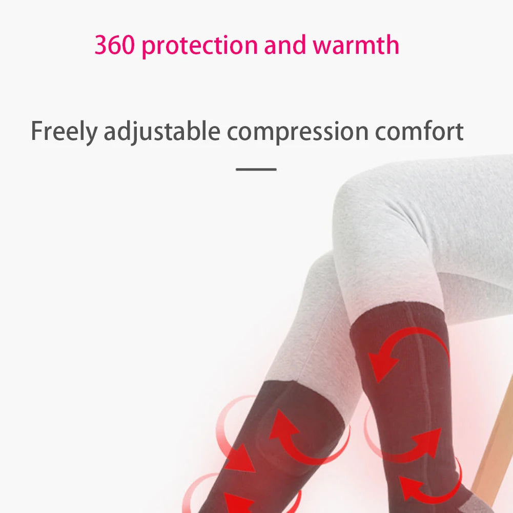 1Pair Winter Heated Socks Anti Slip 
Battery Powered 
Cold-Proof  Heating Warm Long Socks For Outdoor Skiing Hiking