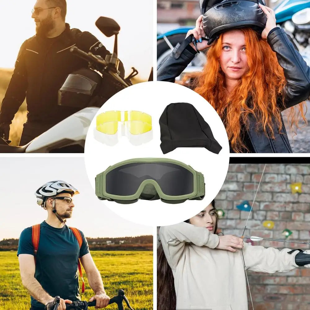 Motocross Goggles Windproof Biking Riding Goggles Anti-Fog Motorcycle Safety Goggles Professional Motocross Racing Goggles For