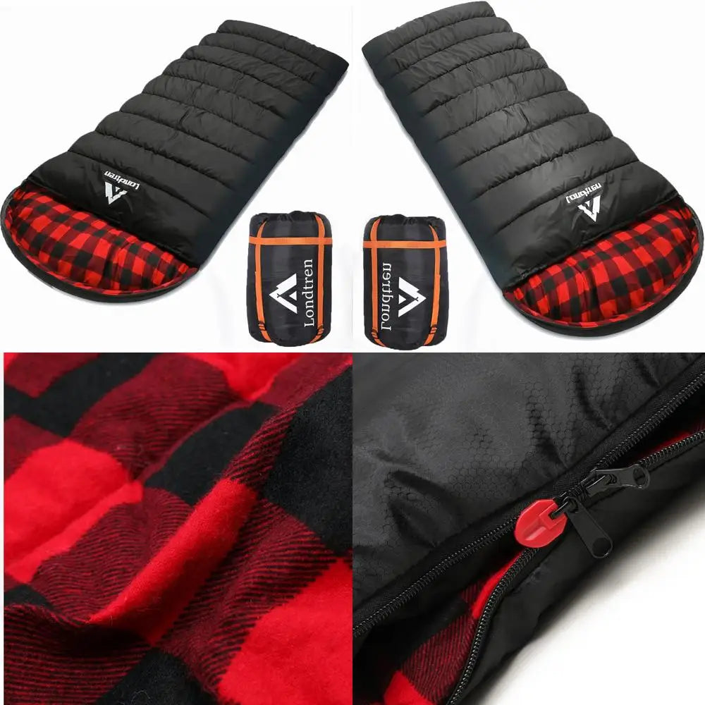 Adults Extra Large 0 Degree Sleeping Bags for Cold Weather Camping, 
Winter Use Below Zero, 20-15 Flannel, 
Big and Tall XXL