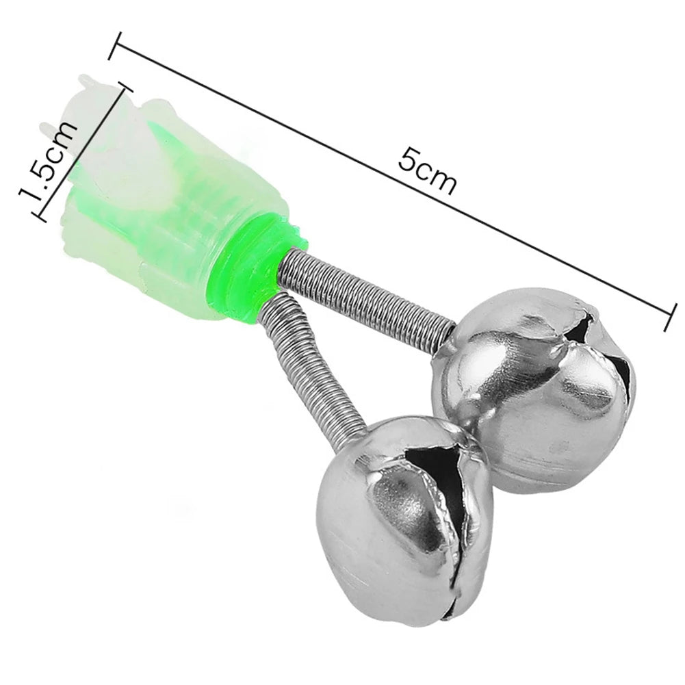 20-1PCS Fish Bite Alarm ,
Twin Spiral Bells,
 Fishing Indicator Bait Alarm. Outdoor Night Fishing Alarm Bell
