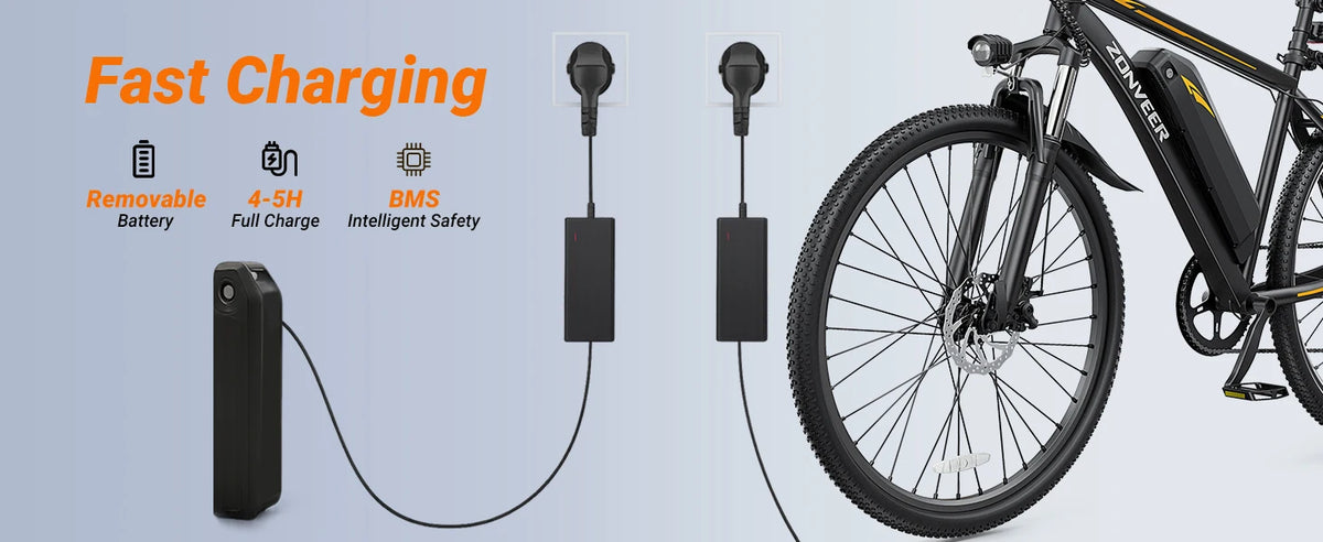 【1 Year Warranty】M26 Electric Bicycle 1000W Peak Motor 
360WH Lithium Battery Electric Bike  26 Inch city  UL2849