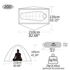 Naturehike Cycling Tent 20D Single Person 
Ultralight  Camping , Climbing , Backpack , Sun Shelter
Portable Waterproof Tent