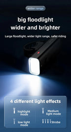 ROCKBROS Bicycle Light 
Rainproof Type-C Charging
 LED 2000mAh MTB  Front Lamp Headlight Ultralight,  Flashlight Bike Light